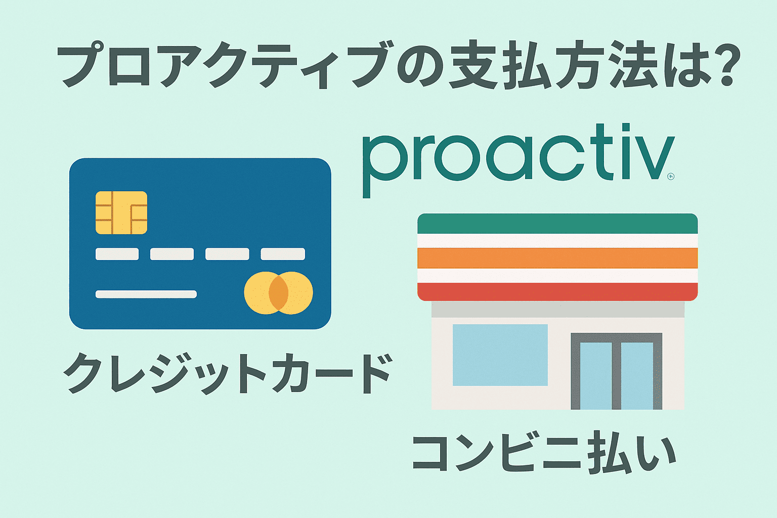 プロアクティブの支払方法